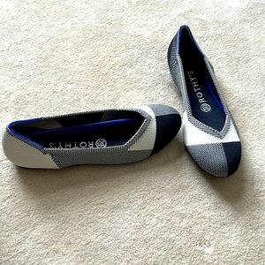 NWT Rothy’s Captoe Black Flats Size 7.5